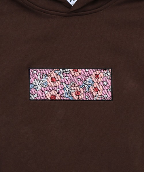 Chris Pyrate(クリスパイレート )の「CHRIS PYRATE TOKYO LIMITED EDITION EMBROIDERED BOX LOGO HOODIE(パーカー・メンズ・ブラウン系/ベージュ/パープル・XS/S/M/L)」の6枚目の写真