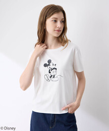 Mickey Mouse/モチーフTシャツ【接触冷感】