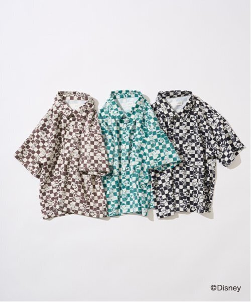 b・ROOM（ビールーム）の「【Disney】【セットアップ可】総柄シャツ（シャツ/ブラウス・キッズ・ブルーグリーン/ブラック/ベージュ系その他・110cm/140cm/150cm/130cm/120cm/100cm）」の4枚目の写真