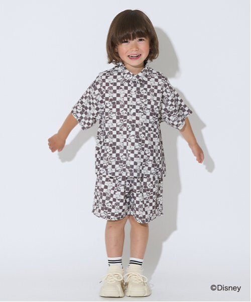b・ROOM（ビールーム）の「【Disney】【セットアップ可】総柄シャツ（シャツ/ブラウス・キッズ・ブルーグリーン/ブラック/ベージュ系その他・110cm/140cm/150cm/130cm/120cm/100cm）」の10枚目の写真