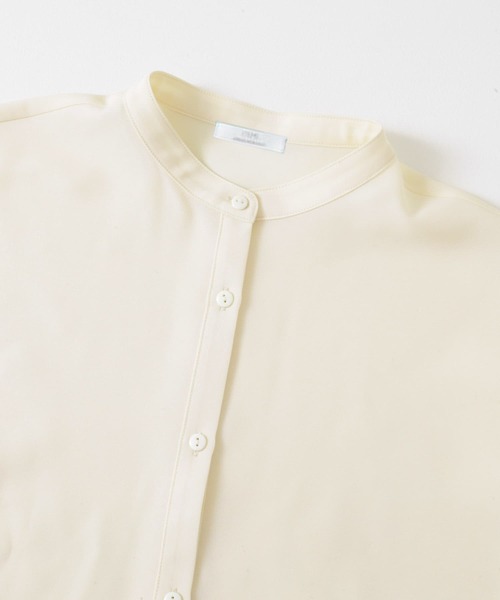 ITEMS URBANRESEARCH（アイテムズ アーバンリサーチ）の「チュールドッキングフリルブラウス（シャツ/ブラウス・レディース・グレー系その他/ブラック/オフホワイト・FREE）」の20枚目の写真