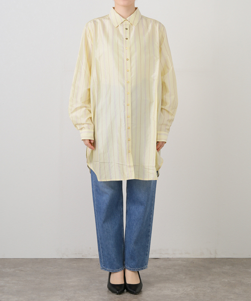 Spick & Span（スピックアンドスパン）の「《一部店舗+WEB限定》ILIO NEMA/ ILIO NEMA ARION DRESS（シャツワンピース・レディース・イエロー・SMALL）」の9枚目の写真