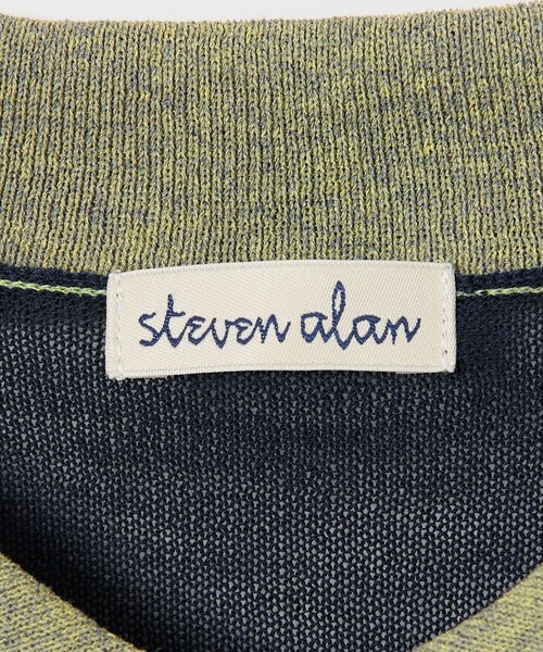Steven Alan（スティーブンアラン）の「＜Steven Alan＞リンガー ポロニット（ニット/セーター・レディース・グレー/ブラック/ネイビー・FREE）」の4枚目の写真