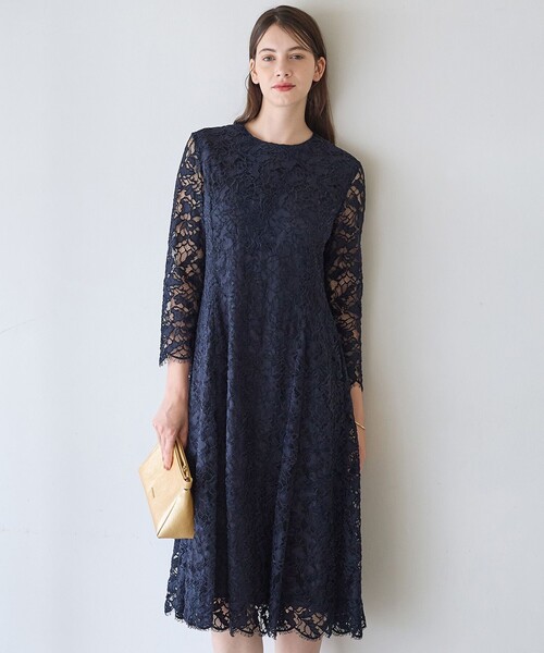 セール】【APPLAUDIR】モールラインフラワーレース ドレス（ドレス