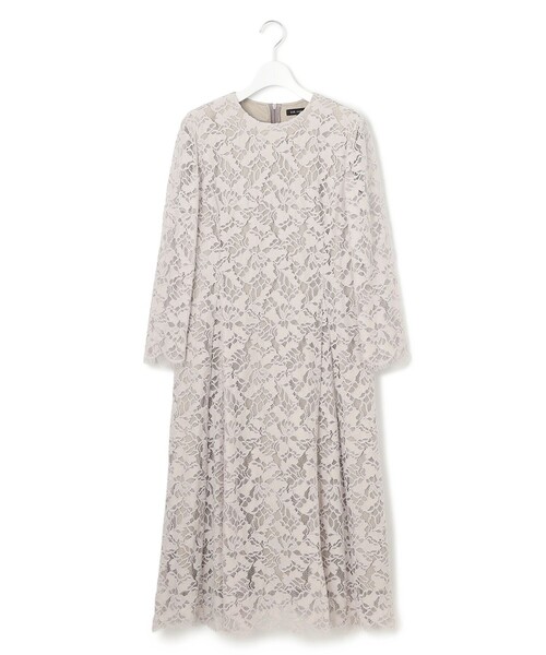 APPLAUDIR】モールラインフラワーレース ドレス（ドレス）｜23区