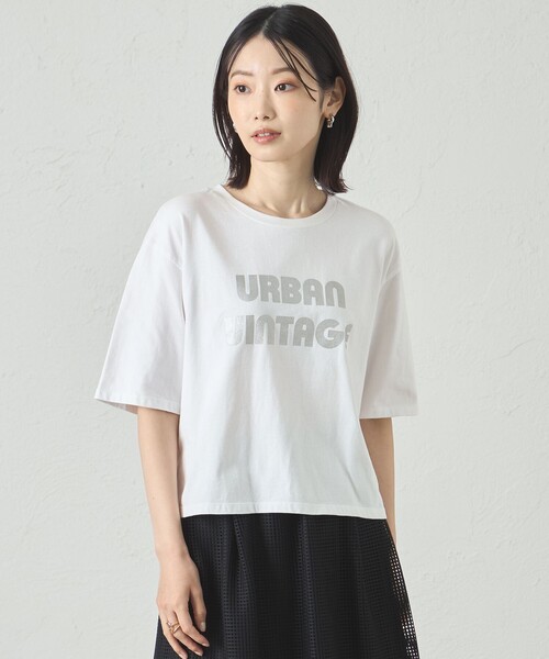 CAST:(キャストコロン)の「【URBAN VINTAGE】プリントTシャツ(Tシャツ/カットソー・レディース・ホワイト/グレー系その他2・M)」の1枚目の写真