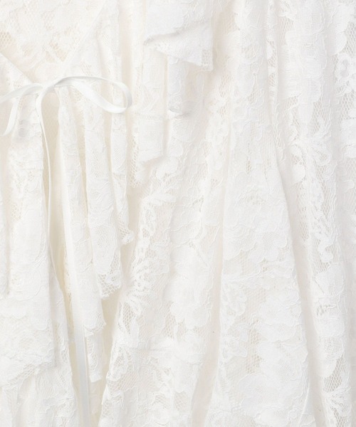 BAYFLOW（ベイフロー）の「【EF（エフ）】ラッフルレースブラウス（WOMEN）（シャツ/ブラウス・レディース・ネイビー/オフホワイト・FREE）」の12枚目の写真