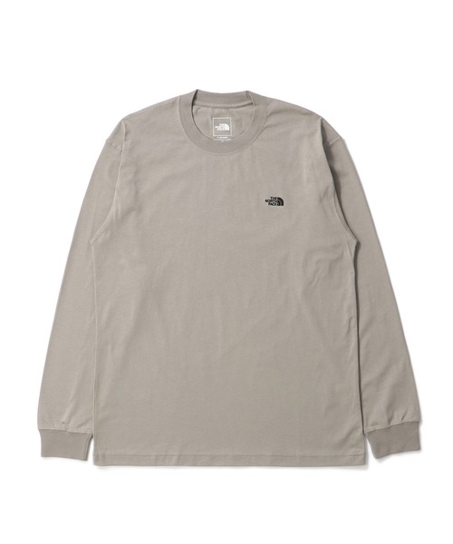 THE NORTH FACE（ザノースフェイス）の「THE NORTH FACE L/S FD Nuptse Cotton Tee ロングスリーブフラッシュドライヌプシコットンティー（メンズ）（Tシャツ/カットソー・メンズ・グレー系その他/ブラック/グレー/ホワイト・MEDIUM/SMALL/X-LARGE/LARGE）」の3枚目の写真