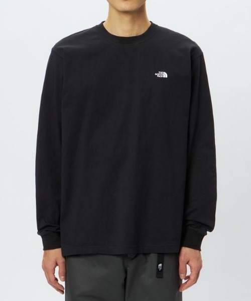THE NORTH FACE（ザノースフェイス）の「THE NORTH FACE L/S FD Nuptse Cotton Tee ロングスリーブフラッシュドライヌプシコットンティー（メンズ）（Tシャツ/カットソー・メンズ・グレー系その他/ブラック/グレー/ホワイト・MEDIUM/SMALL/X-LARGE/LARGE）」の5枚目の写真