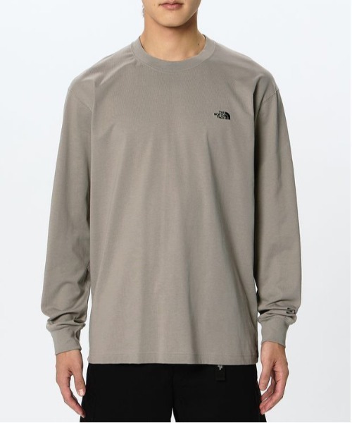 THE NORTH FACE（ザノースフェイス）の「THE NORTH FACE L/S FD Nuptse Cotton Tee ロングスリーブフラッシュドライヌプシコットンティー（メンズ）（Tシャツ/カットソー・メンズ・グレー系その他/ブラック/グレー/ホワイト・MEDIUM/SMALL/X-LARGE/LARGE）」の12枚目の写真