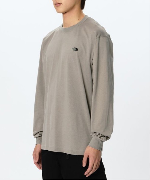 THE NORTH FACE（ザノースフェイス）の「THE NORTH FACE L/S FD Nuptse Cotton Tee ロングスリーブフラッシュドライヌプシコットンティー（メンズ）（Tシャツ/カットソー・メンズ・グレー系その他/ブラック/グレー/ホワイト・MEDIUM/SMALL/X-LARGE/LARGE）」の13枚目の写真