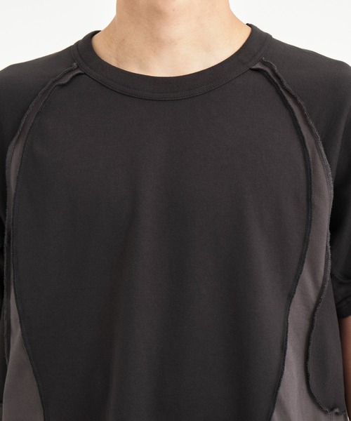 NVRFRGT 別注 PANELED HALF SLEEVE T-SHIRT セール】別注 PANELED HALF SLEEVE T-SHIRT（Tシャツ/カットソー