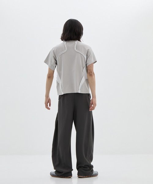 NVRFRGT（ネヴァーフォーゲット）の「別注 PANELED HALF SLEEVE T-SHIRT（Tシャツ/カットソー・メンズ・ベージュ/ブラック・1/2/3）」の20枚目の写真