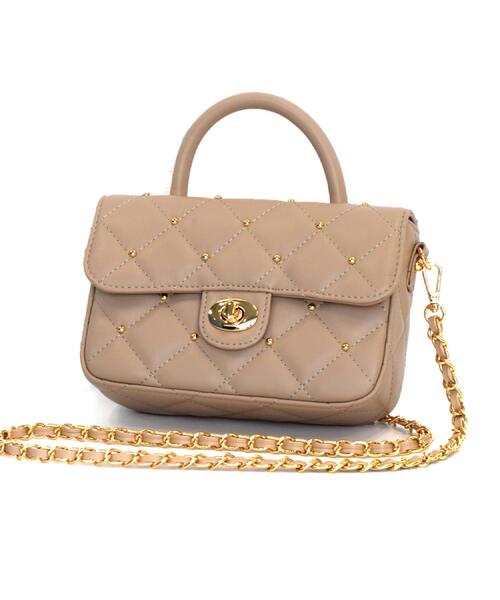 DRESSTERIOR（ドレステリア）の「キルテッドショルダーバッグ（ショルダーバッグ・レディース・ワインレッド/ベージュ/ブラック・00）」の5枚目の写真