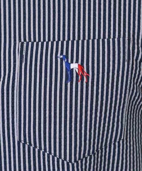 adabat(アダバット)の「【新レーベル ADABAT NAVY】吸水速乾 サッカーストライプポロシャツ(ポロシャツ・メンズ・ネイビー/ネイビー系2・50/48/52/46)」の14枚目の写真