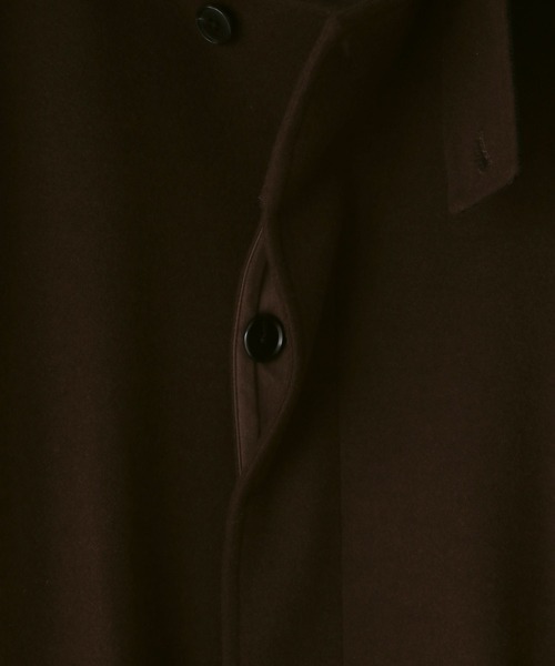 LOWRYS FARM（ローリーズファーム）の「【LFM(U)】ウールライクステンカラーコート　 494432（ステンカラーコート・メンズ・ブラック/ブラウン・MEDIUM/LARGE）」の5枚目の写真