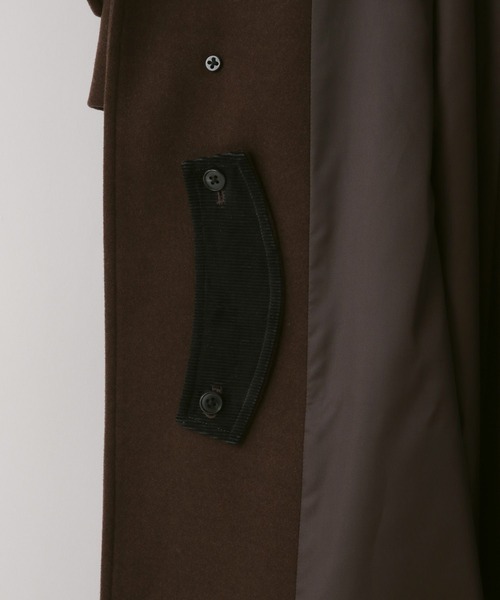 LOWRYS FARM（ローリーズファーム）の「【LFM(U)】ウールライクステンカラーコート　 494432（ステンカラーコート・メンズ・ブラック/ブラウン・MEDIUM/LARGE）」の8枚目の写真