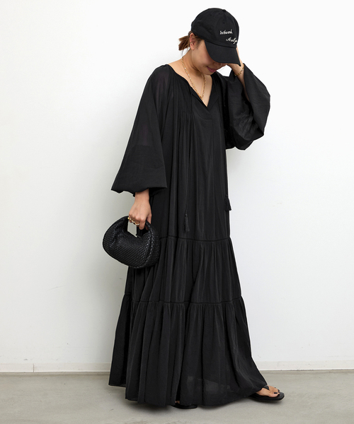 ドゥーズィエムクラス　 Organic Cotton ドレス　ブラウン ドゥーズィエムクラス DEUXIEME CLASSE エブリデイアイライク