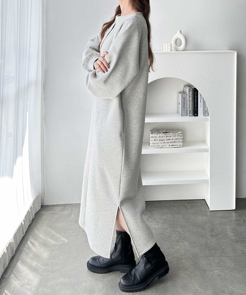 GeeRA(ジーラ)の「前後2WAYハーフジップスウェットワンピ―ス(ワンピース・レディース・オートミール/チャコール/ブラック・MEDIUM/LARGE/X-LARGE)」の17枚目の写真