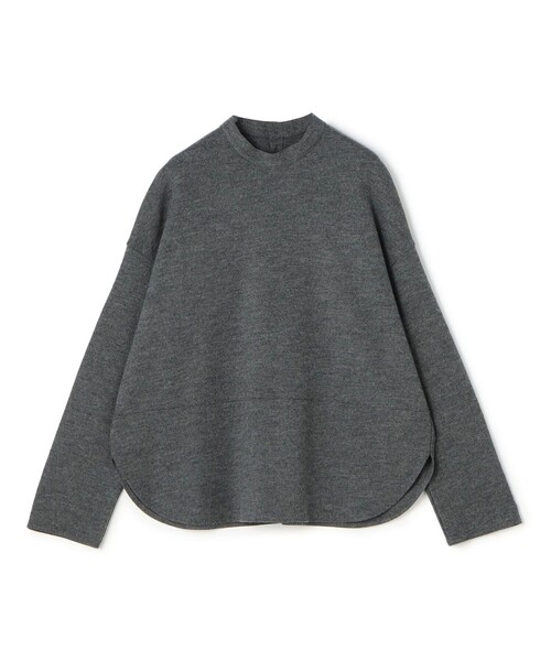 GALERIE VIE(ギャルリー ヴィー)の「ウールミルドスムース バックオープンシャツ(シャツ/ブラウス・レディース・ブラック/チャコールグレー/ホワイト・FREE)」の3枚目の写真