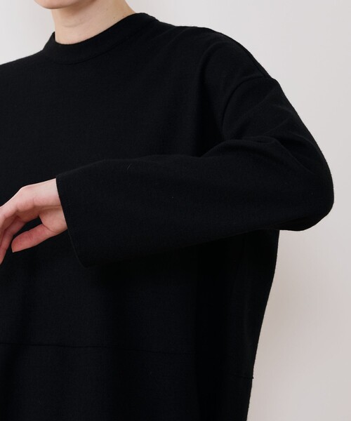 GALERIE VIE(ギャルリー ヴィー)の「ウールミルドスムース バックオープンシャツ(シャツ/ブラウス・レディース・ブラック/チャコールグレー/ホワイト・FREE)」の11枚目の写真
