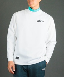 <MENS>【メンズ】バックロゴ刺繍UV冷感プルオーバー