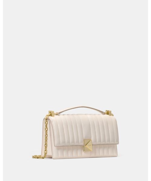 kate spade new york(ケイトスペード ニューヨーク)の「デコ キルテッド ミニ フラップ チェーン クロスボディ(ショルダーバッグ・レディース・ベージュ・ONESIZE)」の2枚目の写真
