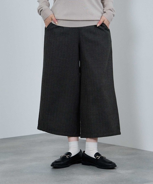 NAVY(ネイビー)の「nAvy ワイドクロップドパンツ(その他パンツ・レディース・ネイビー系/チャコールグレー/グリーン系・L/M)」の13枚目の写真