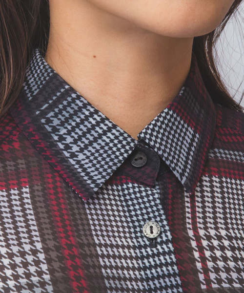 セール】【NARACAMICIE】ビッググレンチェック七分袖シャツ（シャツ