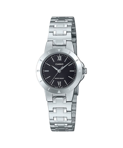 CASIO(カシオ)の「CASIO Collection / LTP-1177D-1AJF(アナログ腕時計・レディース・ブラック×シルバー・FREE)」の1枚目の写真
