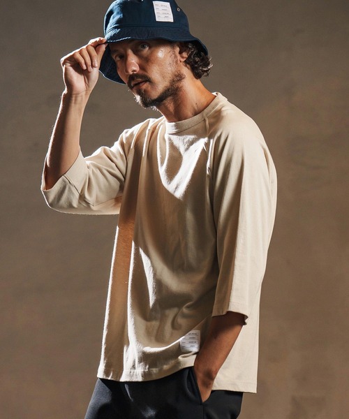 wjk reluxe(ダブルジェーケーリラックス)の「mt9879-open end yarn half sleeve cut sew ハーフスリーブカットソー(WR25W-28)(Tシャツ/カットソー・メンズ・ホワイト/サンドベージュ/ブラック・XL/L/M/S)」の10枚目の写真
