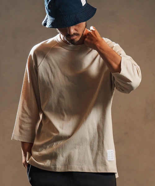 wjk reluxe(ダブルジェーケーリラックス)の「mt9879-open end yarn half sleeve cut sew ハーフスリーブカットソー(WR25W-28)(Tシャツ/カットソー・メンズ・ホワイト/サンドベージュ/ブラック・XL/L/M/S)」の11枚目の写真