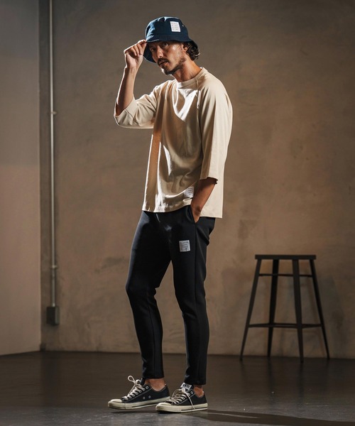 wjk reluxe(ダブルジェーケーリラックス)の「mt9879-open end yarn half sleeve cut sew ハーフスリーブカットソー(WR25W-28)(Tシャツ/カットソー・メンズ・ホワイト/サンドベージュ/ブラック・XL/L/M/S)」の13枚目の写真