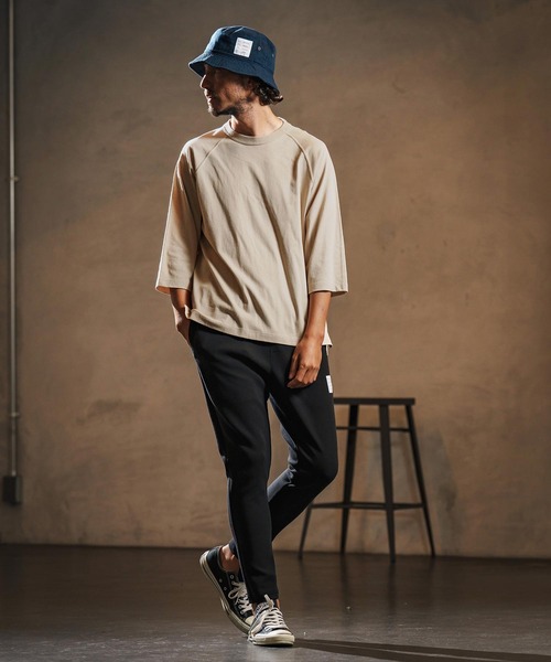 wjk reluxe(ダブルジェーケーリラックス)の「mt9879-open end yarn half sleeve cut sew ハーフスリーブカットソー(WR25W-28)(Tシャツ/カットソー・メンズ・ホワイト/サンドベージュ/ブラック・XL/L/M/S)」の14枚目の写真