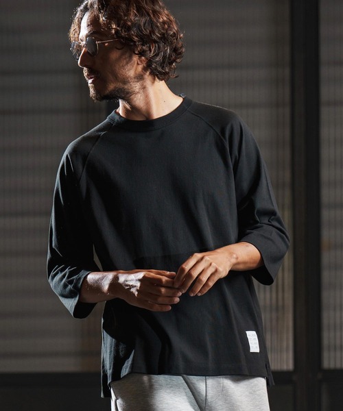 wjk reluxe(ダブルジェーケーリラックス)の「mt9879-open end yarn half sleeve cut sew ハーフスリーブカットソー(WR25W-28)(Tシャツ/カットソー・メンズ・ホワイト/サンドベージュ/ブラック・XL/L/M/S)」の18枚目の写真