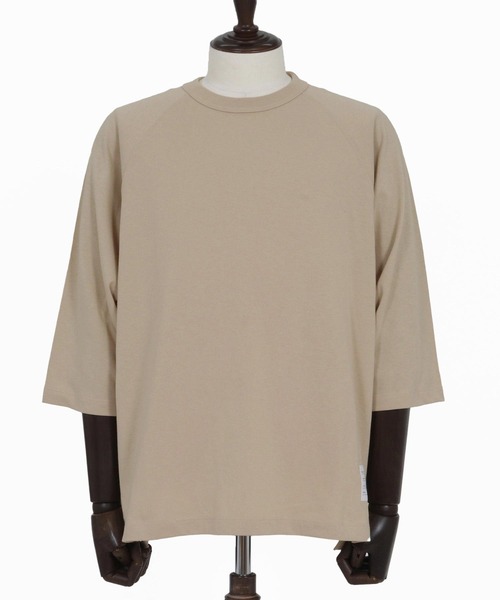 wjk reluxe(ダブルジェーケーリラックス)の「mt9879-open end yarn half sleeve cut sew ハーフスリーブカットソー(WR25W-28)(Tシャツ/カットソー・メンズ・ホワイト/サンドベージュ/ブラック・XL/L/M/S)」の22枚目の写真