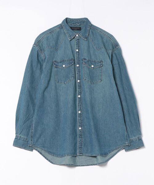 ALLSAINTS(オールセインツ)の「FENTON DENIM SHIRT | FENTON デニム シャツ(シャツ/ブラウス・メンズ・インディゴブルー・S/M/L/XS)」の8枚目の写真