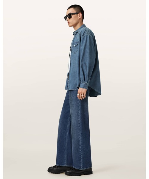ALLSAINTS(オールセインツ)の「FENTON DENIM SHIRT | FENTON デニム シャツ(シャツ/ブラウス・メンズ・インディゴブルー・S/M/L/XS)」の3枚目の写真