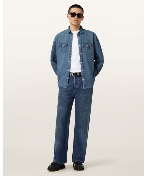 ALLSAINTS(オールセインツ)の「FENTON DENIM SHIRT | FENTON デニム シャツ(シャツ/ブラウス・メンズ・インディゴブルー・S/M/L/XS)」の5枚目の写真