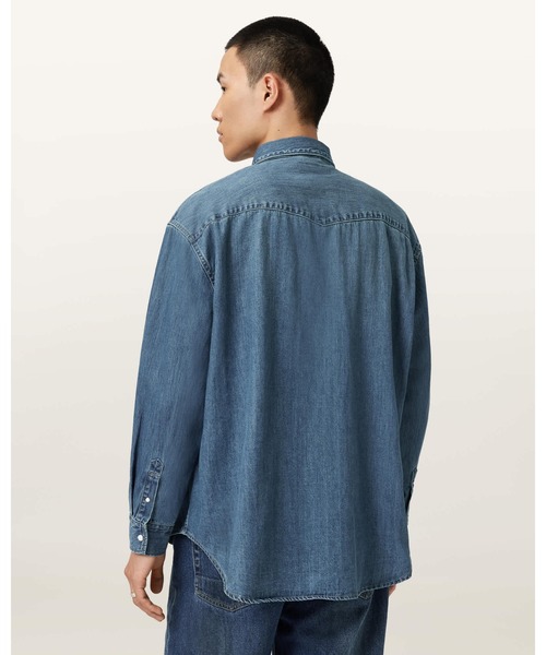 ALLSAINTS(オールセインツ)の「FENTON DENIM SHIRT | FENTON デニム シャツ(シャツ/ブラウス・メンズ・インディゴブルー・S/M/L/XS)」の7枚目の写真