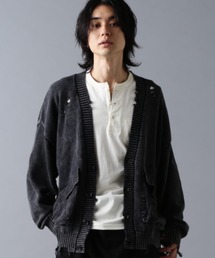 DANKE SCHON(_PVF[)DankeSchon/_PVF[/MILS KNIT CARDIGAN(J[fBK/{)