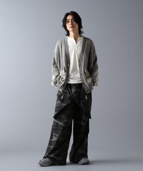 DANKE SCHON（ダンケシェーン）の「DankeSchon/ダンケシェーン/MILS KNIT CARDIGAN（カーディガン/ボレロ・メンズ・ベージュ/ブラック・M/L）」の19枚目の写真