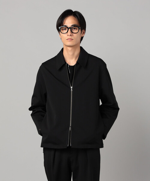 COMME CA MEN(コムサメン)の「ソロテックス レーヨンフィラメント ステンカラーブルゾン(ブルゾン・メンズ・ダークブラウン/ブラック・M/L)」の4枚目の写真