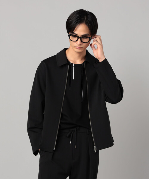COMME CA MEN(コムサメン)の「ソロテックス レーヨンフィラメント ステンカラーブルゾン(ブルゾン・メンズ・ダークブラウン/ブラック・M/L)」の5枚目の写真