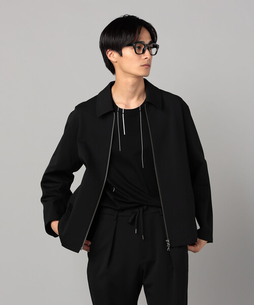 COMME CA MEN(コムサメン)の「ソロテックス レーヨンフィラメント ステンカラーブルゾン(ブルゾン・メンズ・ダークブラウン/ブラック・M/L)」の6枚目の写真