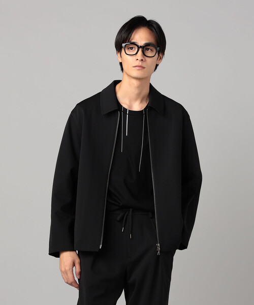 COMME CA MEN(コムサメン)の「ソロテックス レーヨンフィラメント ステンカラーブルゾン(ブルゾン・メンズ・ダークブラウン/ブラック・M/L)」の7枚目の写真