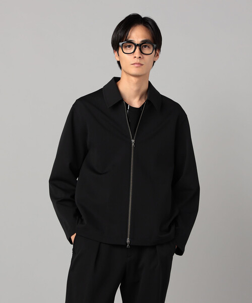 COMME CA MEN(コムサメン)の「ソロテックス レーヨンフィラメント ステンカラーブルゾン(ブルゾン・メンズ・ダークブラウン/ブラック・M/L)」の8枚目の写真