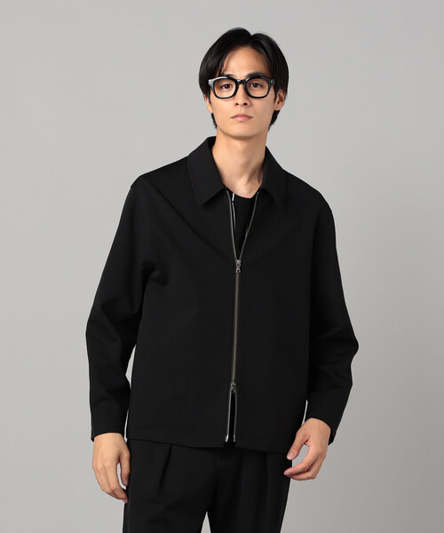 COMME CA MEN(コムサメン)の「ソロテックス レーヨンフィラメント ステンカラーブルゾン(ブルゾン・メンズ・ダークブラウン/ブラック・M/L)」の9枚目の写真