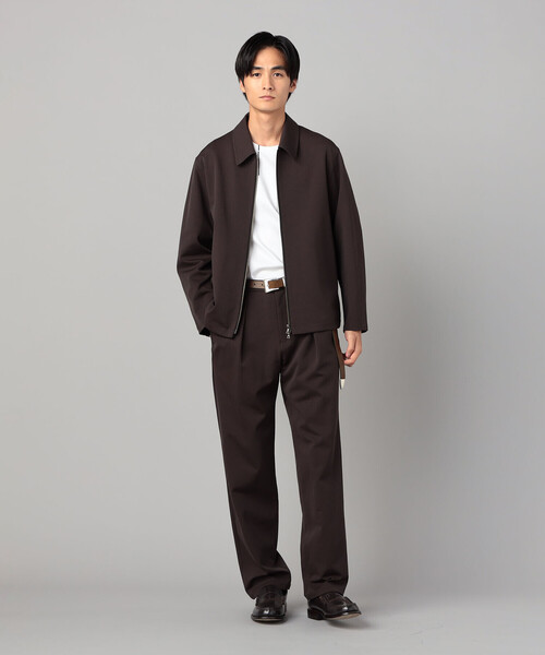 COMME CA MEN(コムサメン)の「ソロテックス レーヨンフィラメント ステンカラーブルゾン(ブルゾン・メンズ・ダークブラウン/ブラック・M/L)」の10枚目の写真
