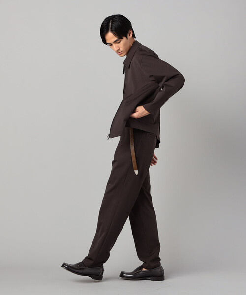 COMME CA MEN(コムサメン)の「ソロテックス レーヨンフィラメント ステンカラーブルゾン(ブルゾン・メンズ・ダークブラウン/ブラック・M/L)」の11枚目の写真